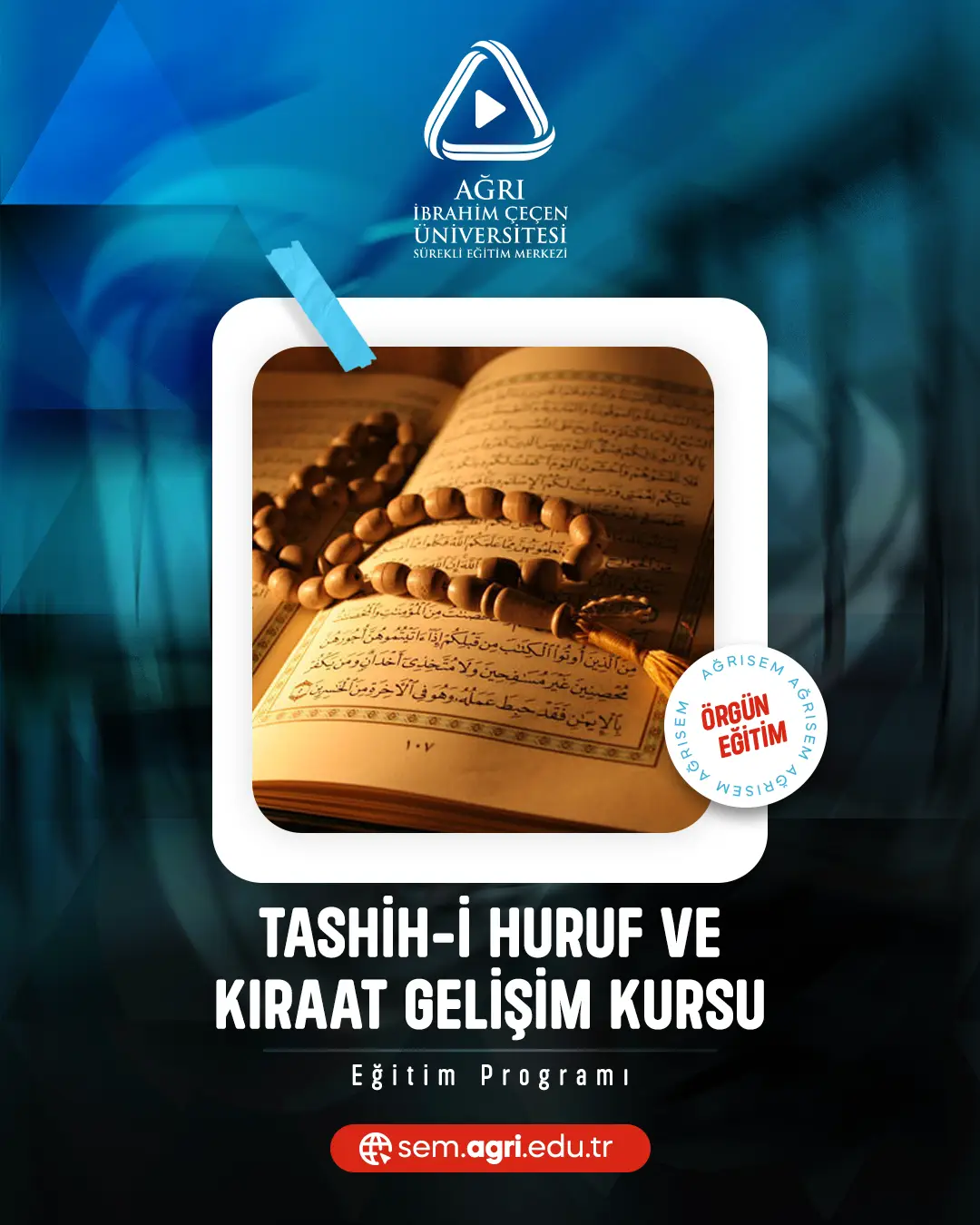 Tashih-İ Huruf Ve Kıraat Gelişim Kursu